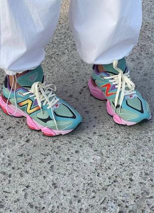 Цветные кроссовки new balance 9060 multi color