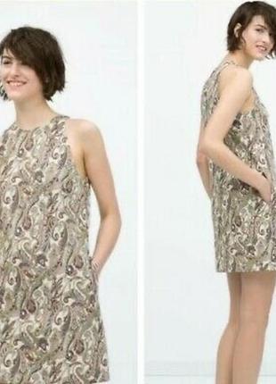 Жаккардовое платье от zara