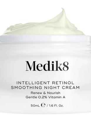 Нічний крем з ретинолом medik8 intelligent retinol smoothing night cream