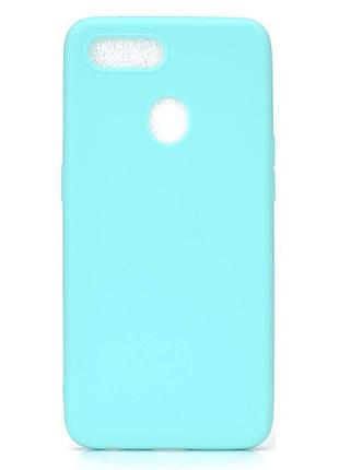 Чохол soft touch для oppo a12 силікон бампер м'ятно-блакитний2 фото