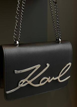 Сумка жіноча karl lagerfeld signature black