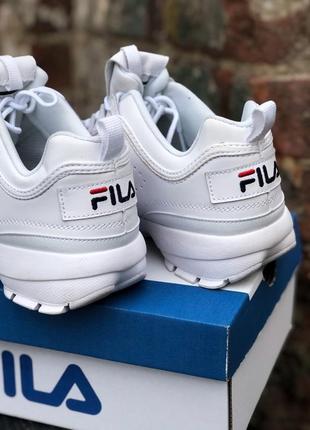 Кроссовки fila disruptor 2 white фила дисраптор белые2 фото