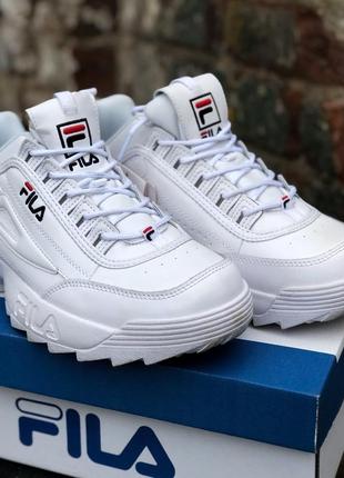 Кроссовки fila disruptor 2 white фила дисраптор белые1 фото