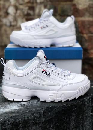 Кроссовки fila disruptor 2 white фила дисраптор белые4 фото