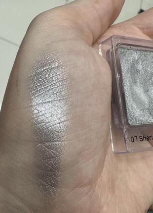 Оригинальный shiseido pop eyeshadow powder gel тени для век 07 shari silver8 фото