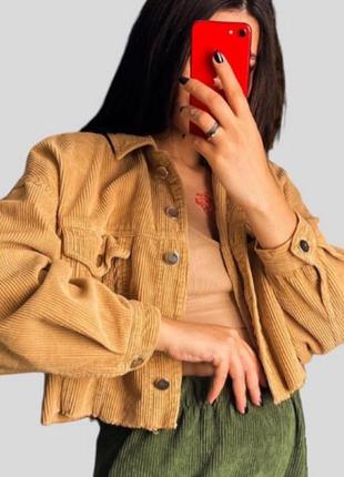 Укорочена сорочка рубашка куртка кофта zara зара