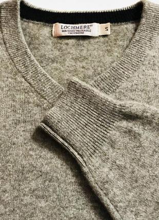 Базовый свитер из 100% кашемира с v образным не глубоким вырезом от lochmere.9 фото
