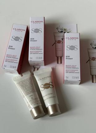 Праймер для макіяжу clarins sos primer мініатюри по 10ml тон 00 univeral light