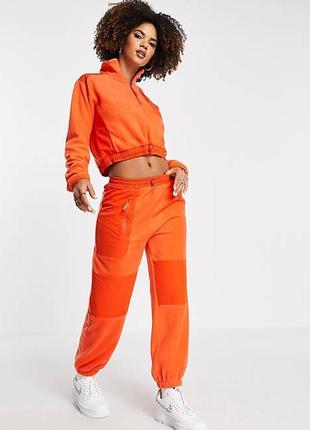 Оранжевые брюки из флиса asos s/m2 фото