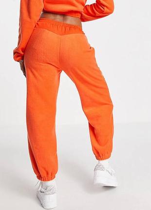 Оранжевые брюки из флиса asos s/m3 фото