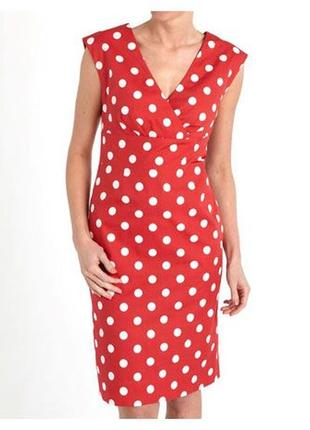 Легкое летнее платье в горошек joules, размер 12