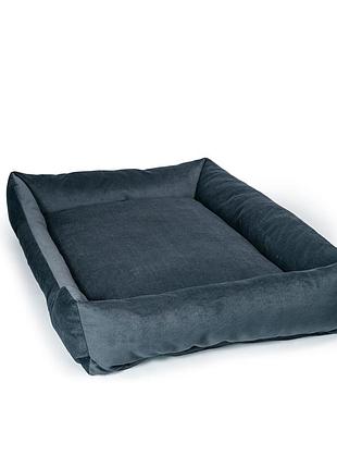 Лежанка для котів і собак cat joy графіт l 90х60 см