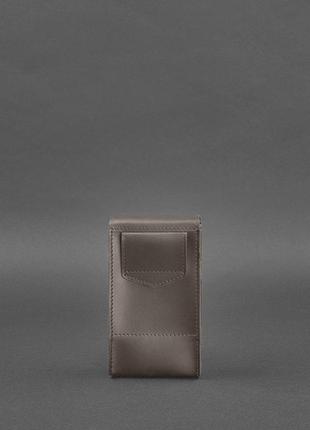 Набір жіночих шкіряних сумок mini поясна / кроссбоді темно-бежевий9 фото