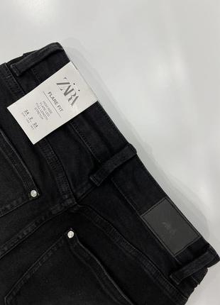 Джинсы джинсы zara flare 36 s 34 xs черные синие2 фото