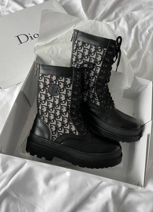 Женские сапоги dior boot 2.0 black