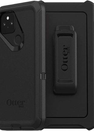 Чохол протиударний з кліпсою otterbox defender 77-65747 для google pixel 5 (6") black