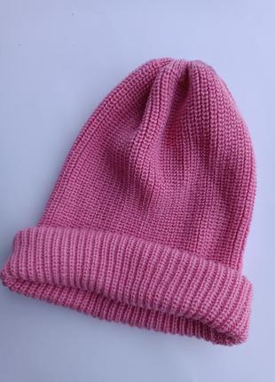 Рожева шапка пудра1 фото