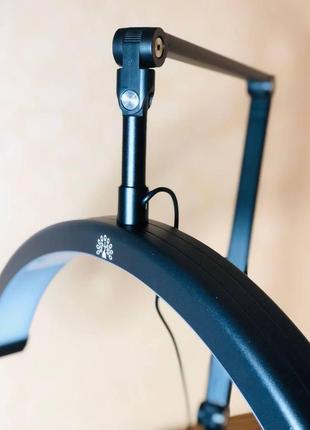 Бестеневая лампа на струбцине "moon" для мастера маникюра в черном цвете hd-w3x