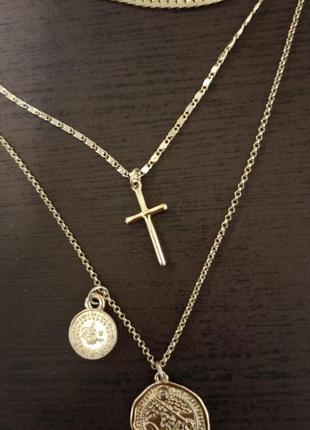 Трех слойная цепочка,цепочка top shop