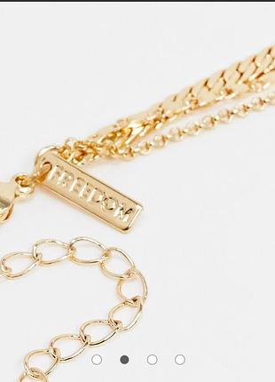 Трех слойная цепочка,цепочка top shop