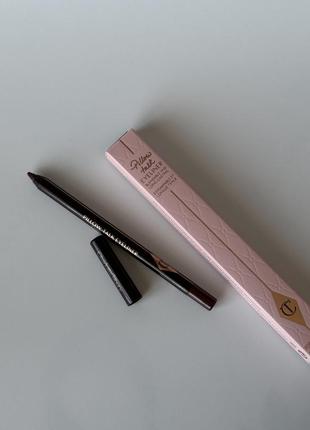 Charlotte tilbury eyeliner pillow talk – стійкий коричневий ягідний бордовий бургунді олівець підводка лайнер для очей