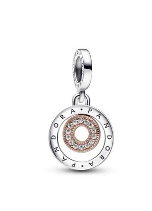 Серебряная бусина шарм подвеска подвеса бусина серебро пандора pandora silver s925 925 проба ale с биркой и пломбой клипса шарм-клипса кольца с логотипом