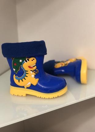 Гумові чоботи для хлопчиків гумові чобітки для дівчат резинові чоботи резинове взуття сапоги сапожки1 фото