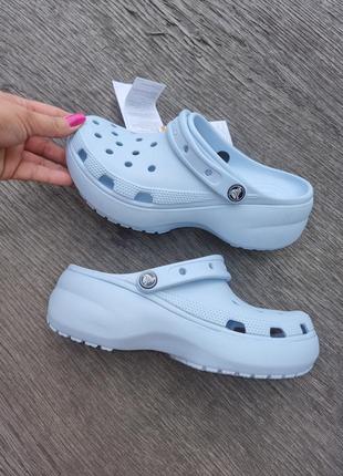 Сабо, шлепанцы на платформе crocs w9-39/40-25cm6 фото