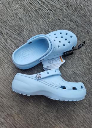 Сабо, шлепанцы на платформе crocs w9-39/40-25cm