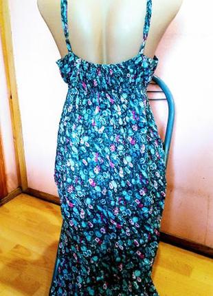 Длинное летнее платье сарафан на бретелях от бренда  amisu7 фото
