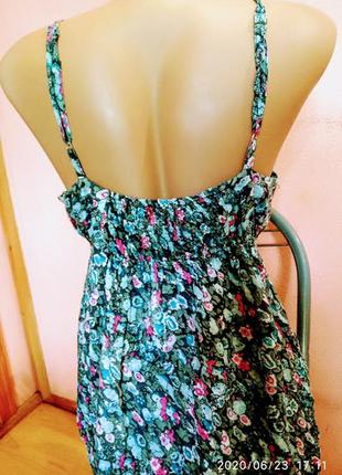 Длинное летнее платье сарафан на бретелях от бренда  amisu2 фото