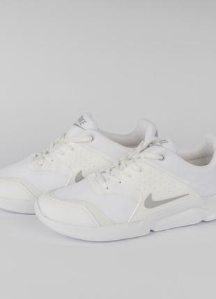 Белые базовые кроссовки nike running (для бега, прогулок). мужские1 фото