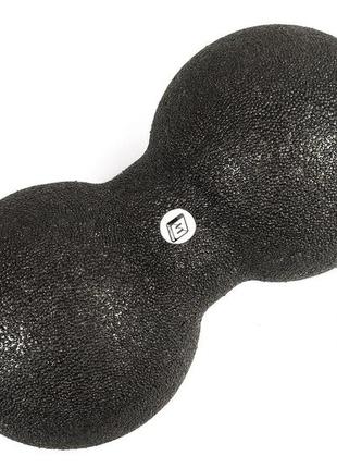 Массажный мячик двойной easyfit epp 23х12 см ef-2000 black