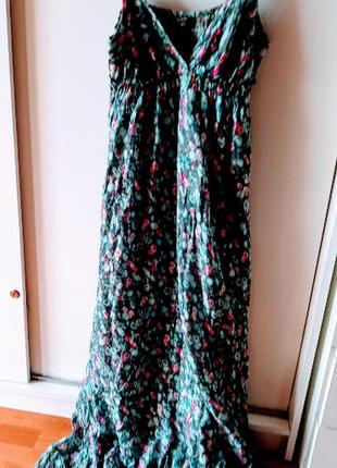 Длинное летнее платье сарафан на бретелях от бренда  amisu5 фото