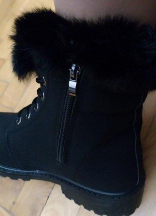 Зимние на замке 24,3см женские ботинки полу сапоги8 фото