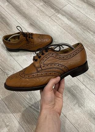 Мужские кожаные туфли броги loake 42.5 р.