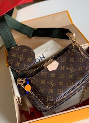 Кожаная сумка в стиле louis vuitton