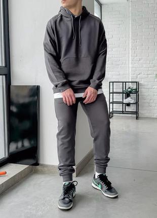 Спортивний костюм staff es gray oversize1 фото