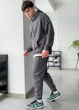 Спортивний костюм staff es gray oversize3 фото