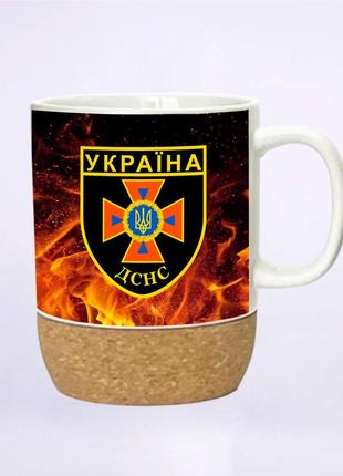 Чашка на пробковой подставке дснс 400 мл (45-98-711)