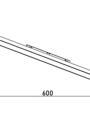 Світильник магнітний трековий kloodi kdmg-line600 pc 24w 3000k wh4 фото