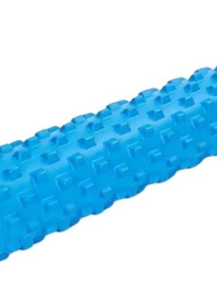 Массажный ролик easyfit grid roller pro 45 см ef-2029-bl blue