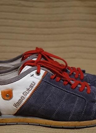 Фирменные комбинированные кожаные кроссовки kamo gutsu бельгия/ италия 41р.