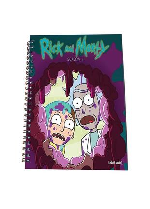 32826m блокнот rick and morty м'яка обкладинка 50л клітинку