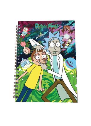 32830m блокнот rick and morty мягкая обложка 50л клетку1 фото