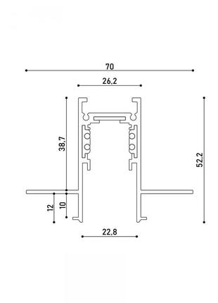 Магнитный шинопровод kloodi kdmg-tr 3m bk3 фото