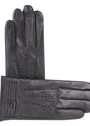 Перчатки мужские кожаные lm079-1t черные демисезонные