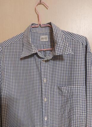 Рубашка в клетку armani collezioni 41/16
