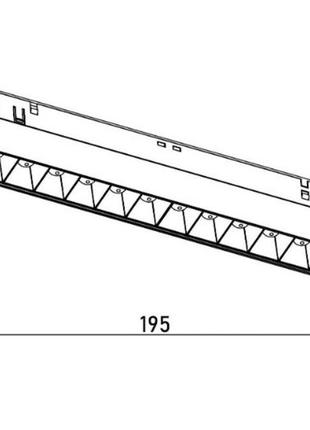 Светильник магнитный трековый kloodi kdmg-line220 dl 12w 3000k bk4 фото