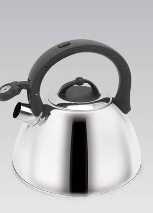Чайник со свистком 2.5 л из нержавеющей стали maestro mr-1335 чайник для индукционной плиты чайник газовый